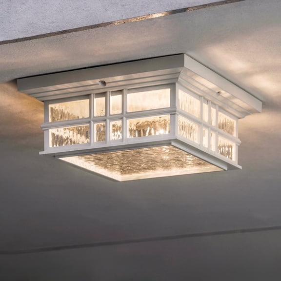 Luxury Craftsman Ceiling Light, White, UKC10017