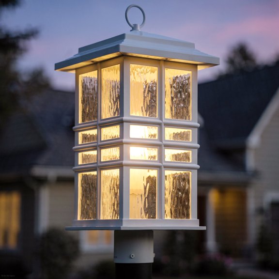 Luxury Craftsman Post Light, White, UKC10011