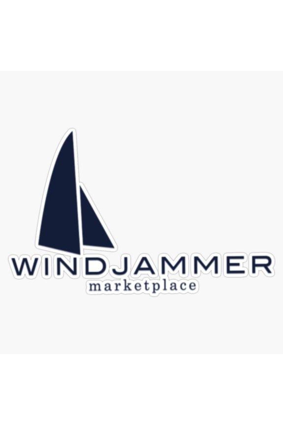 Luxury Cruise Line Windjammer Marketplace Buffet Ocean Travel Dining Logo Decal For Luggage Sticker