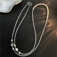 thumbnail image 1 of Luxury Crystal Pearl Handmade Bead Long Cross Hanging Rope Chain Phone Case Bag Universal Female Trendy, 1 of 4