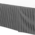 thumbnail image 1 of Luxury Damask Stripe Tailored 500 Thread Count Bed Skirt, Black - King Size, 1 of 1