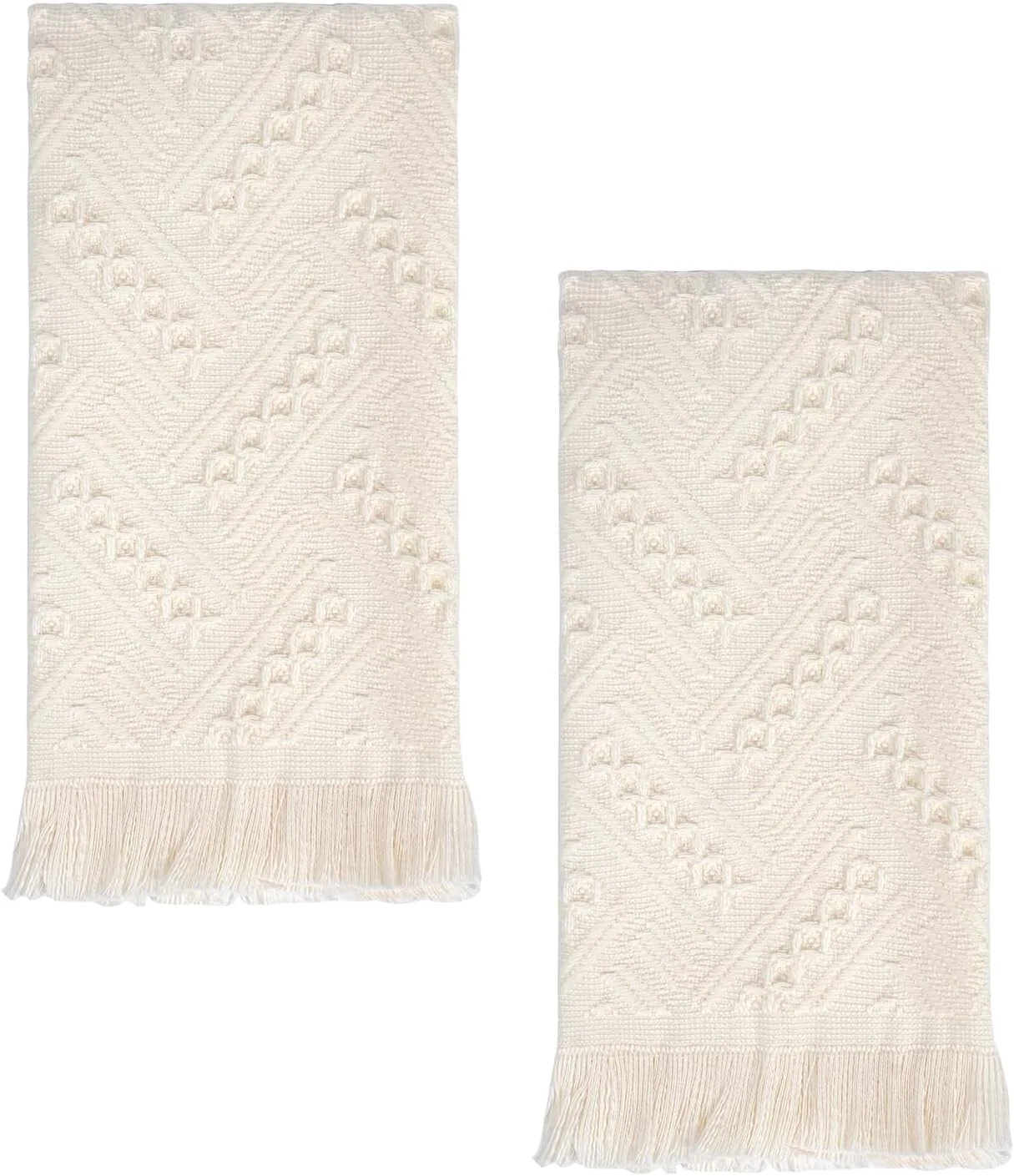 Luxury Decorative Hand Towels Bathroom: 2 Packs 100% Cotton Turkish ...