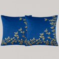 thumbnail image 1 of Luxury Decorative Throw Pillow Covers 2-Pack with Metallic Botanical & Butterfly Accents, Soft Modern Cushion Cases for Sofa Couch Bed Living Room Home Decor – Cover Only, 1 of 9