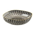 thumbnail image 1 of Luxury Diamond Pattern Fruit Bowl - Rimmed Plastic Salad/Vegetable/Snack Tray, Large Capacity Serving Bowl for Home & Parties (20cm), 1 of 6
