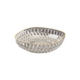 thumbnail image 1 of Luxury Diamond Pattern Fruit Bowl - Rimmed Plastic Salad/Vegetable/Snack Tray, Large Capacity Serving Bowl for Home & Parties (20cm), 1 of 6