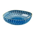 thumbnail image 1 of Luxury Diamond Pattern Fruit Bowl - Rimmed Plastic Salad/Vegetable/Snack Tray, Large Capacity Serving Bowl for Home & Parties (20cm), 1 of 6