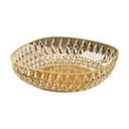thumbnail image 1 of Luxury Diamond Pattern Fruit Bowl - Rimmed Plastic Salad/Vegetable/Snack Tray, Large Capacity Serving Bowl for Home & Parties (20cm), 1 of 6