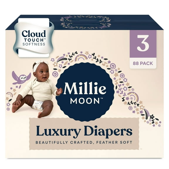 Luxury Disposable Diapers - Size 3 - 88ct