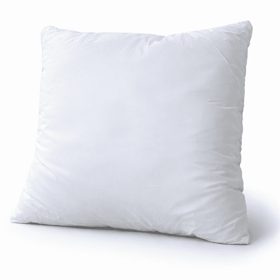 Continental Bedding Luxury Microfiber Throw Pillow Insert – 250 Thread Count 100% Cotton Shell – Plush Decorative Cushion Insert for Sofa, Bed & Home Décor - 18x18 inch - 1 Pack