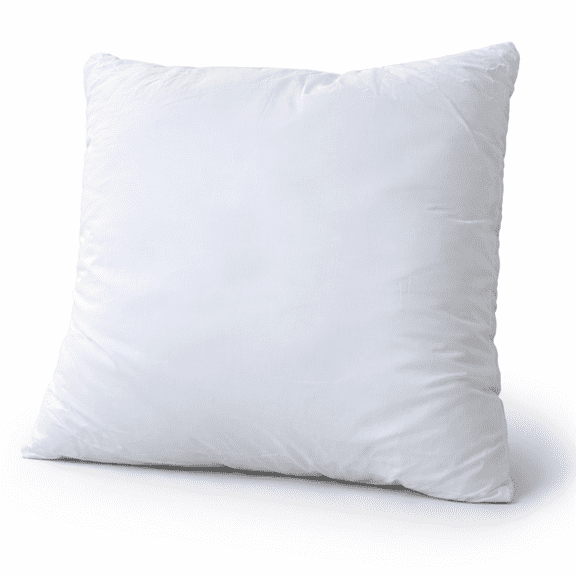 Continental Bedding Luxury Microfiber Throw Pillow Insert – 250 Thread Count 100% Cotton Shell – Plush Decorative Cushion Insert for Sofa, Bed & Home Décor - 18x18 inch - 1 Pack