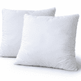 thumbnail image 1 of Continental Bedding Luxury Microfiber Throw Pillow Insert – 300 Thread Count 100% Cotton Shell – Plush Decorative Cushion Insert for Sofa, Bed & Home Décor - 24x24 inch - 2 Pack, 1 of 10