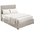 thumbnail image 1 of Luxury Dual Tone Sheet Sets of 4 Piece, 100% Egyptian Cotton 17" Deep Pockets, Two-Tone Color Long Staple Cotton Bedding Sets 400TC Soft & Breatheable - White Solid, King Size., 1 of 5