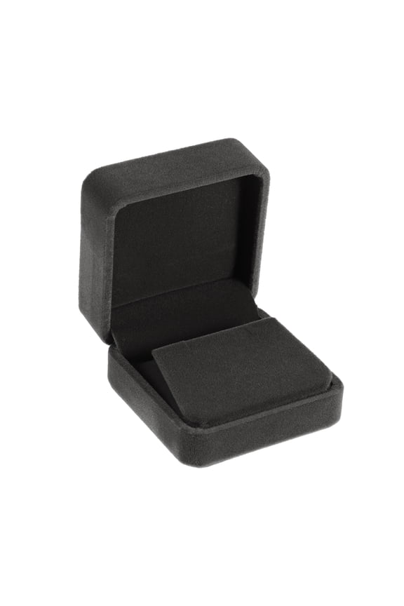 Luxury Earrings Box Jewelry Display Box for Engagement Disposal Decorative Box Suede Gray