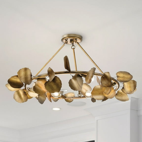 Luxury Eclectic Ceiling Light, Gold Ombre, UHP4999