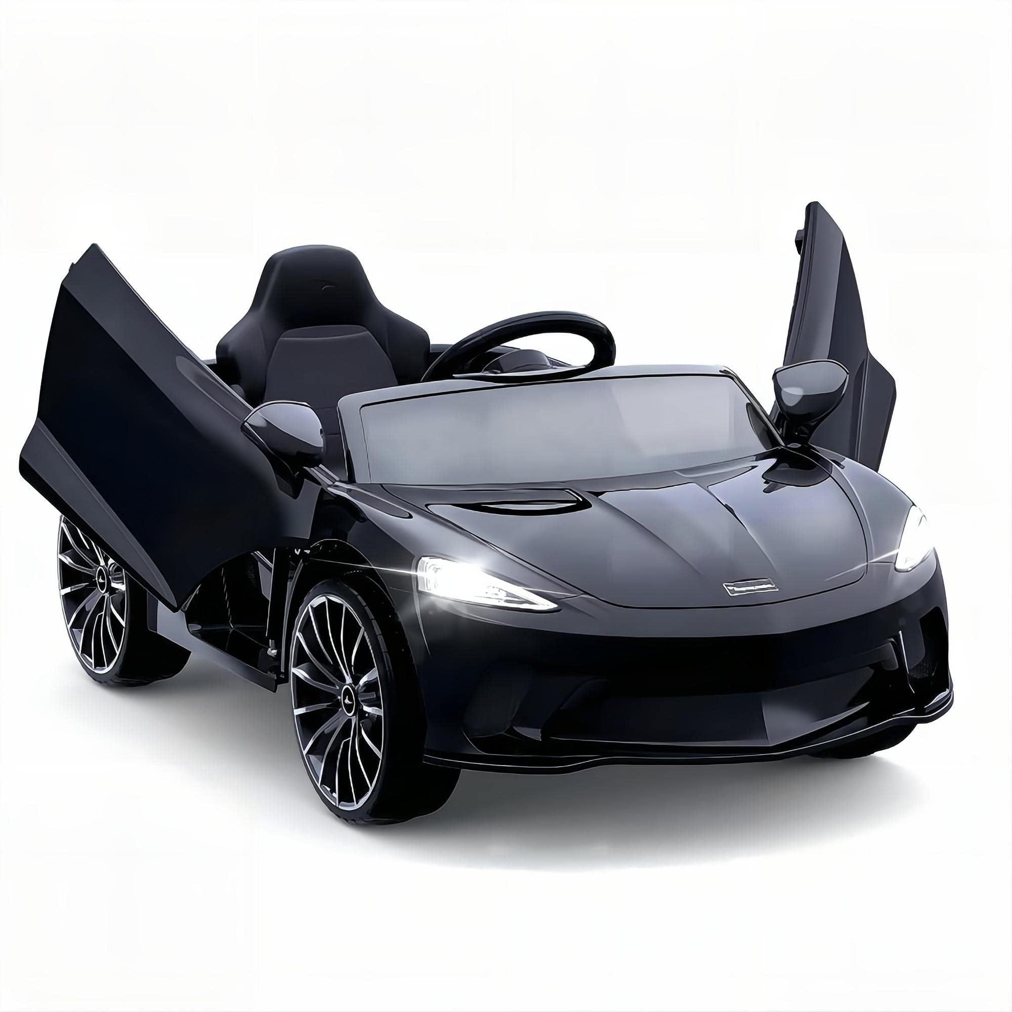 Luxury Electric Stroller with Sound System, 12V Battery, Parent Control, Two Driving Modes,  2x25W，550 Motor - Kids' Electric Vehicle with Hydraulic Doors