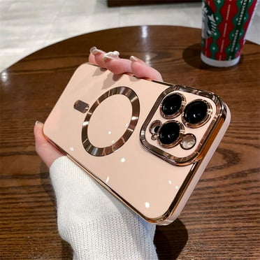 Luxury Electroplated Magnetic Magsafe Wireless Charge Case For iPhone 11 12 13 15 Pro Max 14 Plus Soft Silicone Shockproof Cover