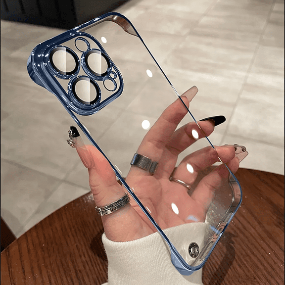 Luxury Electroplating Ultra-thin Frameless Phone Case For Apple IPhone 15, 15 Plus, 15 Pro, 15 Pro Max Protective Hard Case