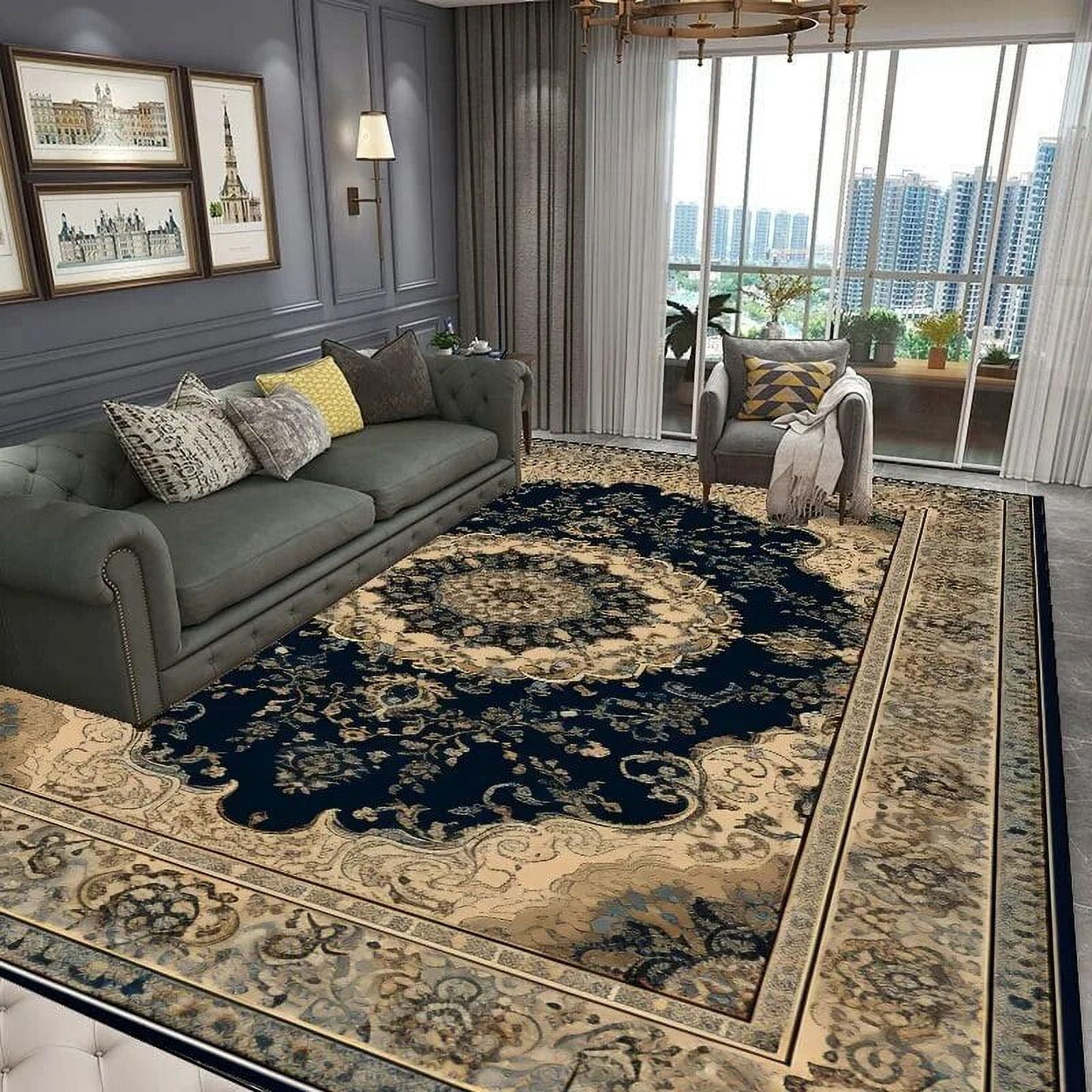 Luxury European Carpet for Living Room Retro Flower Decoration Floor ...