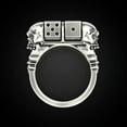 thumbnail image 1 of Luxury Exquisite Silver Gold Color Punk Skull Rotatable Dice Stainless Steel Ring Wedding Gift Jewelry Accessoires, 1 of 1