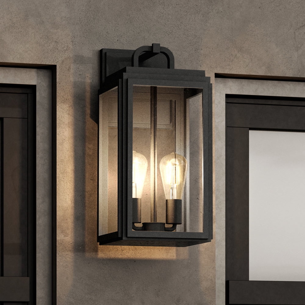 Luxury Farmhouse Wall Sconce, 17.125H x 9W, with Modern Farmhouse Style, Olde Bronze, UHP1382 by Urban Ambiance