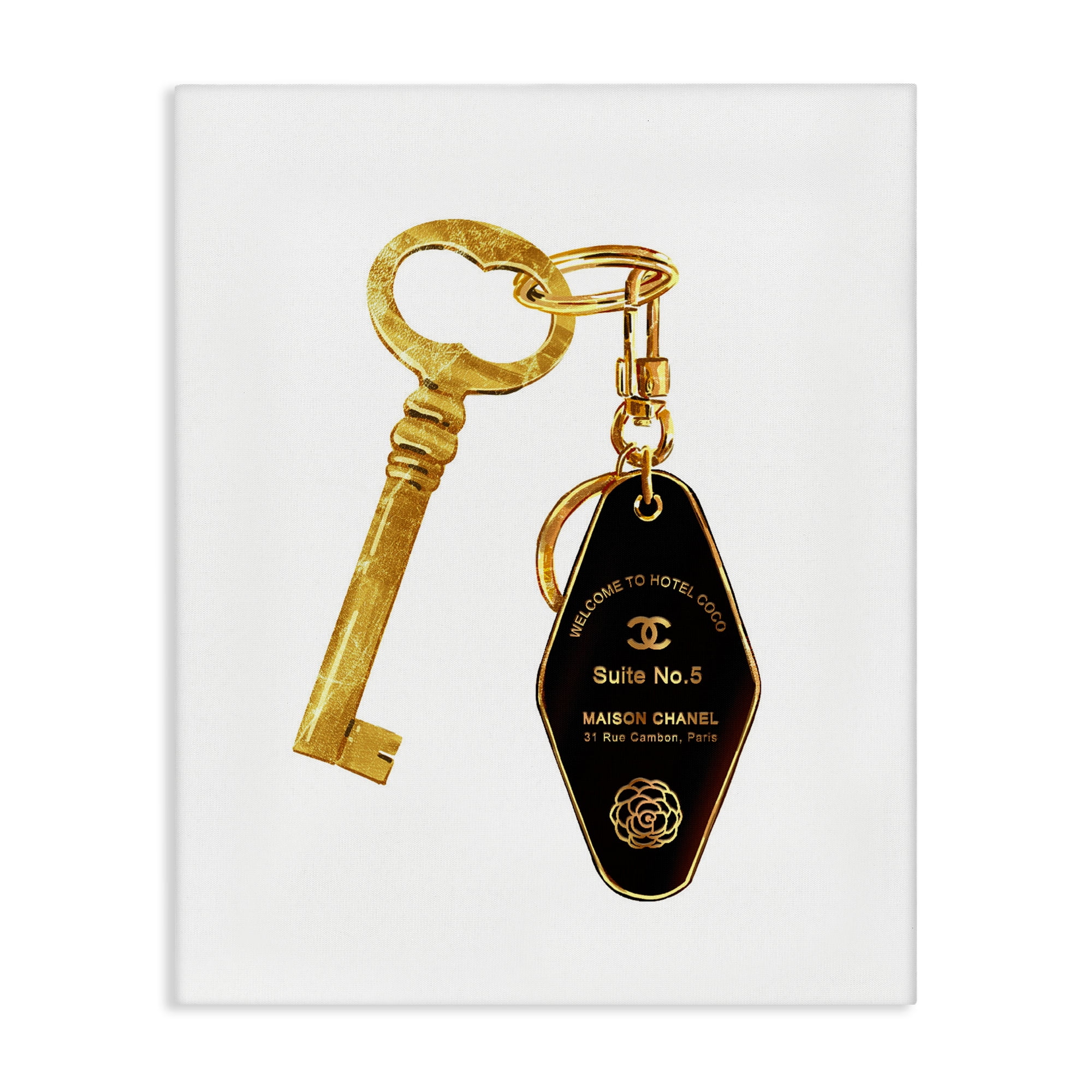 Luxury Fashion Key Canvas Wall Art, design by Ziwei Li