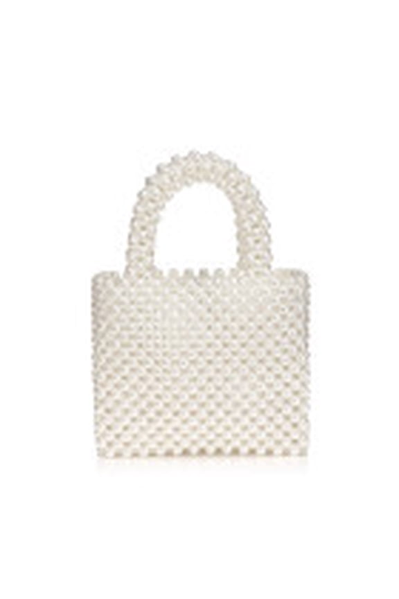 Luxury Faux Pearl Braid Handbag Wedding Party Beaded Evening Clutches for Women Girls