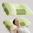 thumbnail image 1 of Luxury Feathers Down Pillows Queen Size Set of 1, Hotel Quality Fluffy Bed Pillows, Soft Pillows for Sleeping, Organic Cotton Cover(20x28”, Pack of 1), 1 of 9