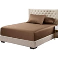 thumbnail image 1 of Luxury Fitted Sheets Sold Separately, 100% Bamboo Viscose Silky Fitted Sheet - King -Taupe, 1 of 2
