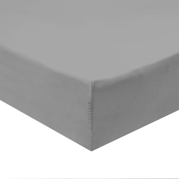 Luxury Fitted Sheets Sold Separately, Soft 100% Cotton 600 Thread Count Fitted Sheet - Queen -Gray