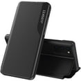 thumbnail image 1 of Luxury Flip Case for Samsung Galaxy A13 4G, Premium PU Leather Smart Sleep/Wake Up Function Smart View Window Business Phone Case for Samsung Galaxy A13 4G (Not 5G) BX Black, 1 of 7