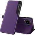 thumbnail image 1 of Luxury Flip Case for Samsung Galaxy M53, Premium PU Leather Smart Sleep/Wake Up Function Smart View Window Business Phone Cover for Samsung Galaxy M53 BX Purple, 1 of 9