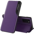 thumbnail image 1 of Luxury Flip Case for Samsung Galaxy S20 FE 2022, Premium PU Leather Smart Sleep/Wake Up Function Smart View Window Business Phone Case for Samsung Galaxy S20 FE BX Purple, 1 of 8
