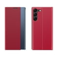thumbnail image 1 of Luxury Flip Case for Samsung Galaxy S23 Plus, Premium PU Leather Smart Sleep/Wake Up Function Smart View Window Business Phone Case for Samsung Galaxy S23 Plus 6.6 inch, Red, 1 of 6