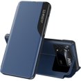 thumbnail image 1 of Luxury Flip Case for Xiaomi Poco X4 Pro 5G (Not 4G), Premium PU Leather Smart Sleep/Wake Up Function Smart View Window Business Phone Case for Xiaomi Poco X4 Pro 5G BX Blue, 1 of 8