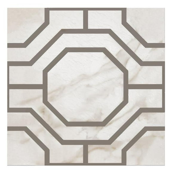 Luxury Flooring Retro Self Adhesive Peel & Stick Vinyl Floor Tiles - Octagon
