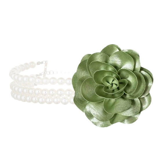 Luxury Floral Charm Pearls Necklace for Women Adjustable Collarbone Chain Comfortable Daily Wear Party Neck Jewelry