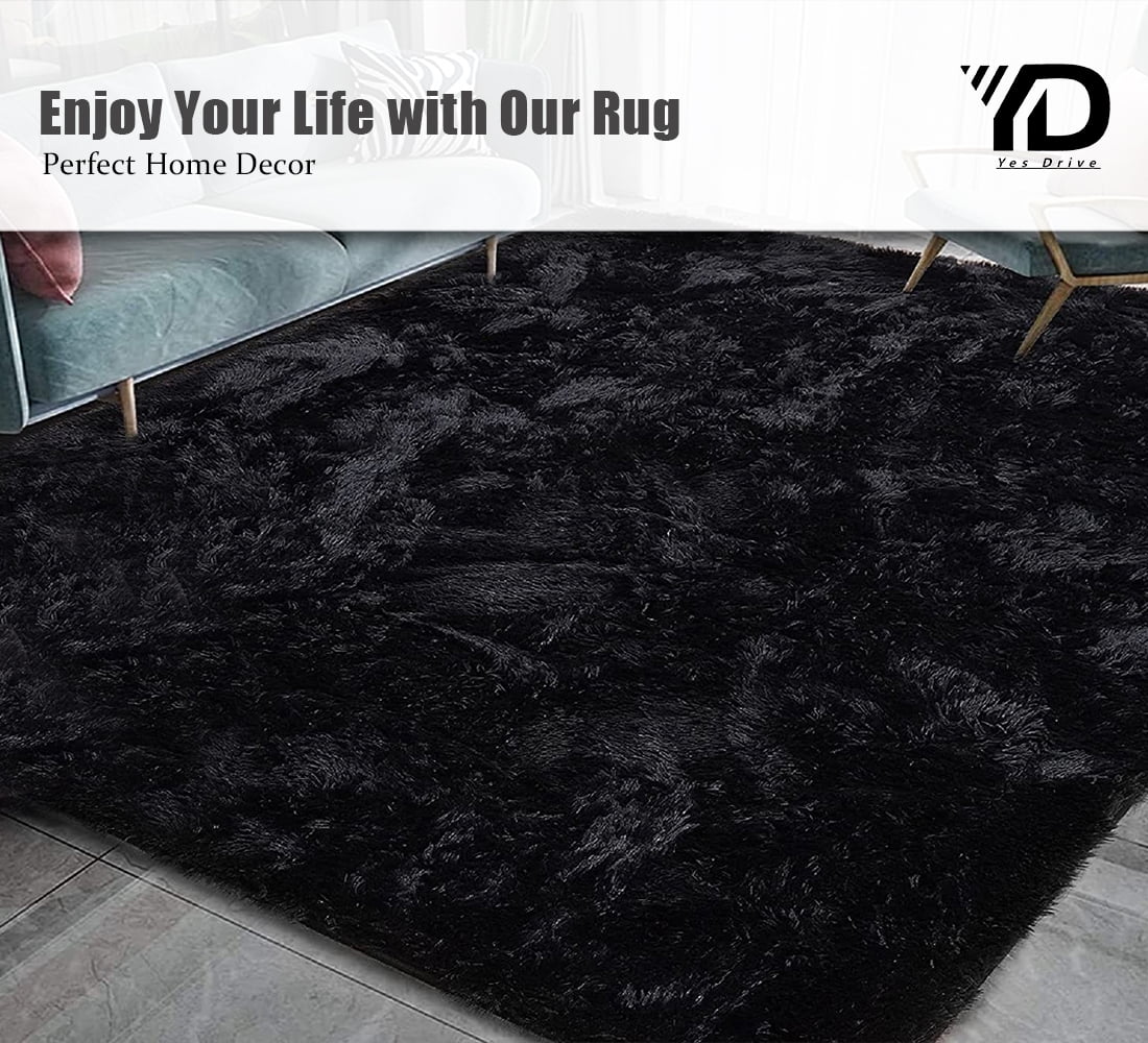 Luxury Fluffy Area Rug Modern Shag Rugs for Bedroom Living Room, 5x8 ...