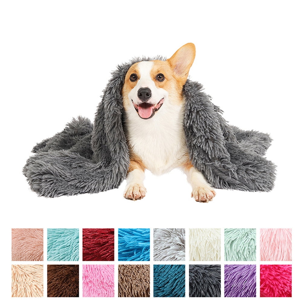 Luxury Fluffy Dog Blanket, Extra Soft and Warm Sherpa Fleece Pet Blankets for Dogs Cats, Plush