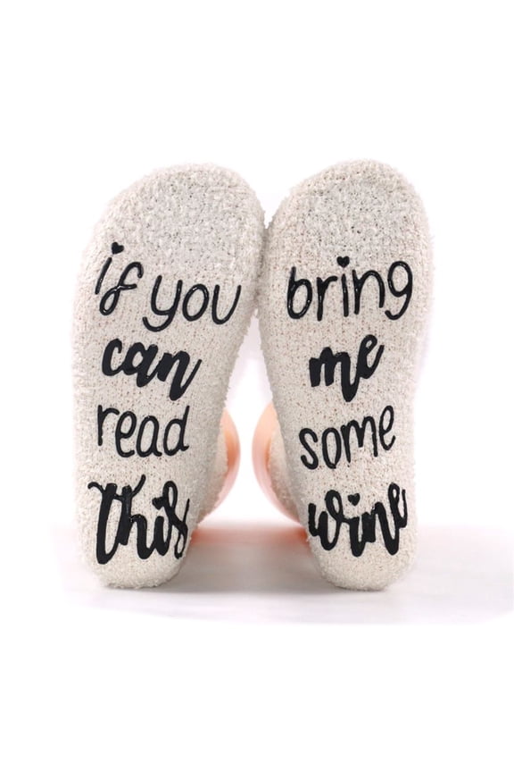 Luxury Fuzzy Wine Socks in Cupcake Gift Packaging Fuzzy Socks for Women Men If You Can Read This Bring Me Some Fuzzy Funny Saying Crew Socks Birthday Christmas Gift Valentines Day Wine Gifts