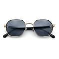 thumbnail image 1 of Luxury Gangster Octagonal Retro Refined Gentlemans Metal Rim Sunglasses Gold - Black, 1 of 8