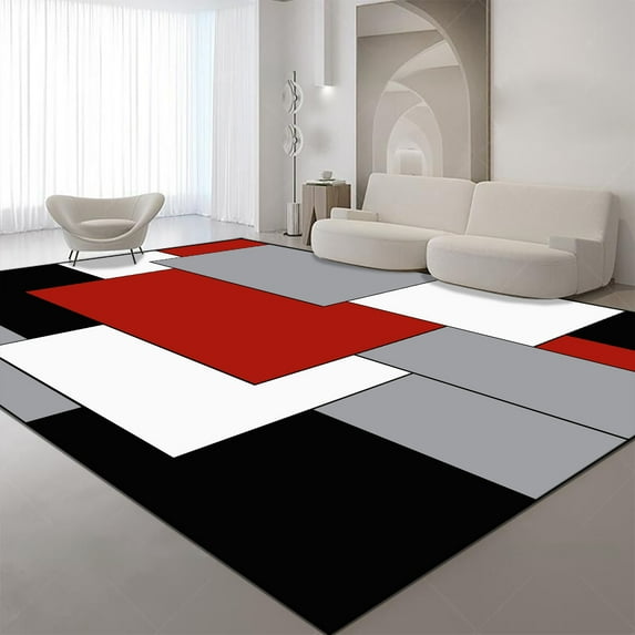 Luxury Geometric Large Living Room Carpet Home ration Nordic Style Rugs for Bedroom Soft Nonslip Sofa Side Mat for Children