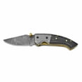 thumbnail image 1 of Damascus Steel Blade Buffalo Horn Handle Knife, 1 of 5