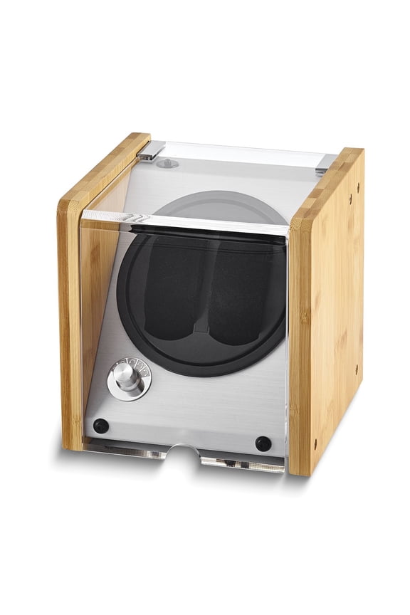 Bamboo Double Watch Winder
