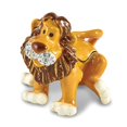 thumbnail image 1 of Luxury Giftware by Jere Bejeweled Crystal Gold-tone Enameled ARI Lion Trinket Box and Matching 18 Inch Necklace, 1 of 4