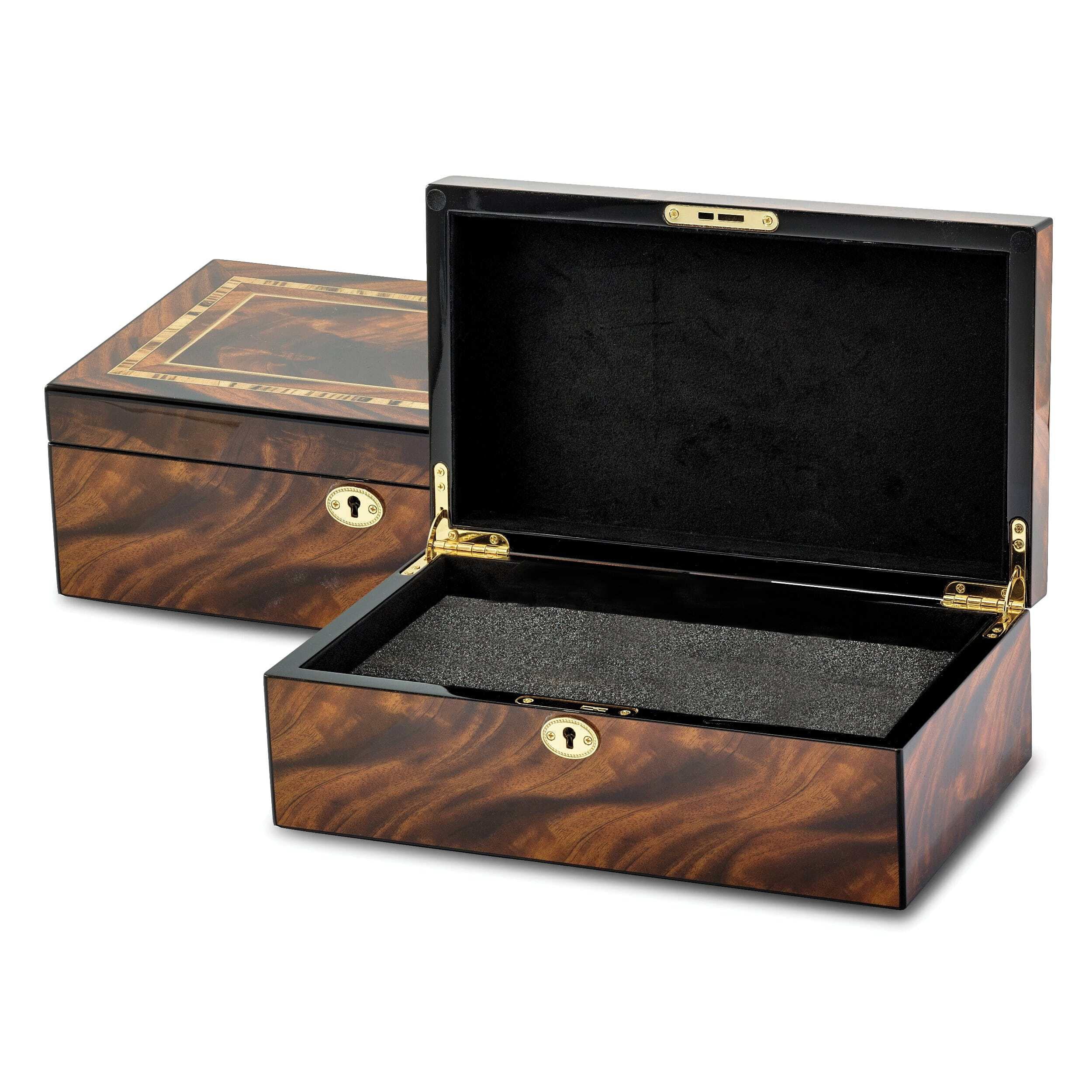 Tiger Wood Veneer Multi Use Collector Box - Walmart.com