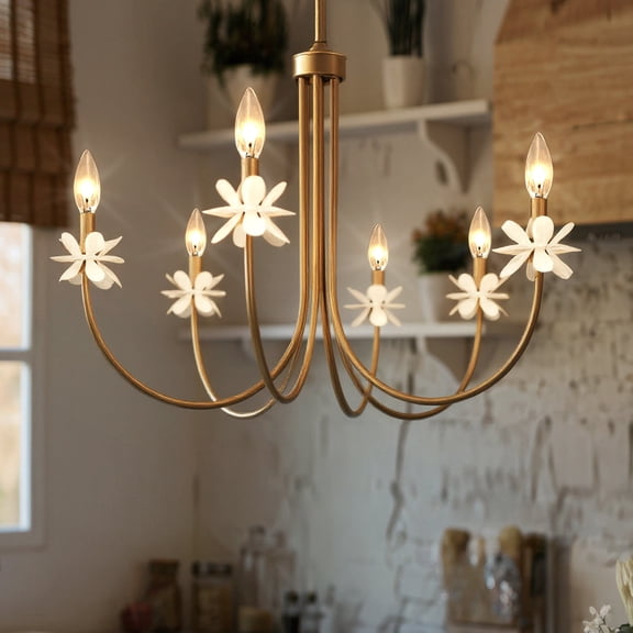 Luxury Glam Chandelier, Bronze Gold, UQL6462
