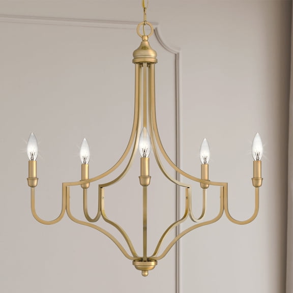 Luxury Glam Chandelier, Light Gold, UQL4920