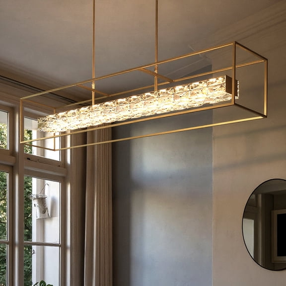 Luxury Glam Chandelier, Soft Gold, UQL6291