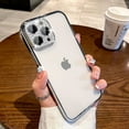 thumbnail image 1 of Luxury Glitter Diamond Camera Protection Case For iPhone 13 12 11 Pro Max X XR XS 7 8 Plus Soft Clear Plating Shockproof Cover, 1 of 4