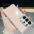 thumbnail image 1 of Luxury Glitter Phone Case For Samsung Galaxy S24 Ultra,Bling Diamond Rhinestone Frame&Lens Ring Design,Military-Grade Protection,Cute Glitter Bling Sparkle Diamond Shockproof Phone Case,Light Pink, 1 of 8